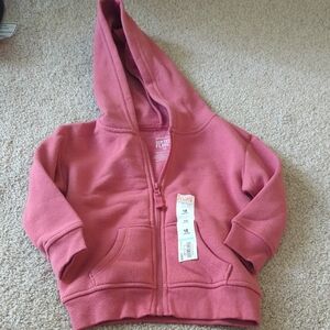 Jumping Beans Pink Fleece Hoodie Sweatshirt